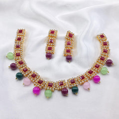 Simple Stones Choker Set