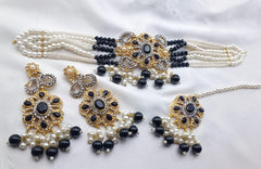 White Pearls Choker Set
