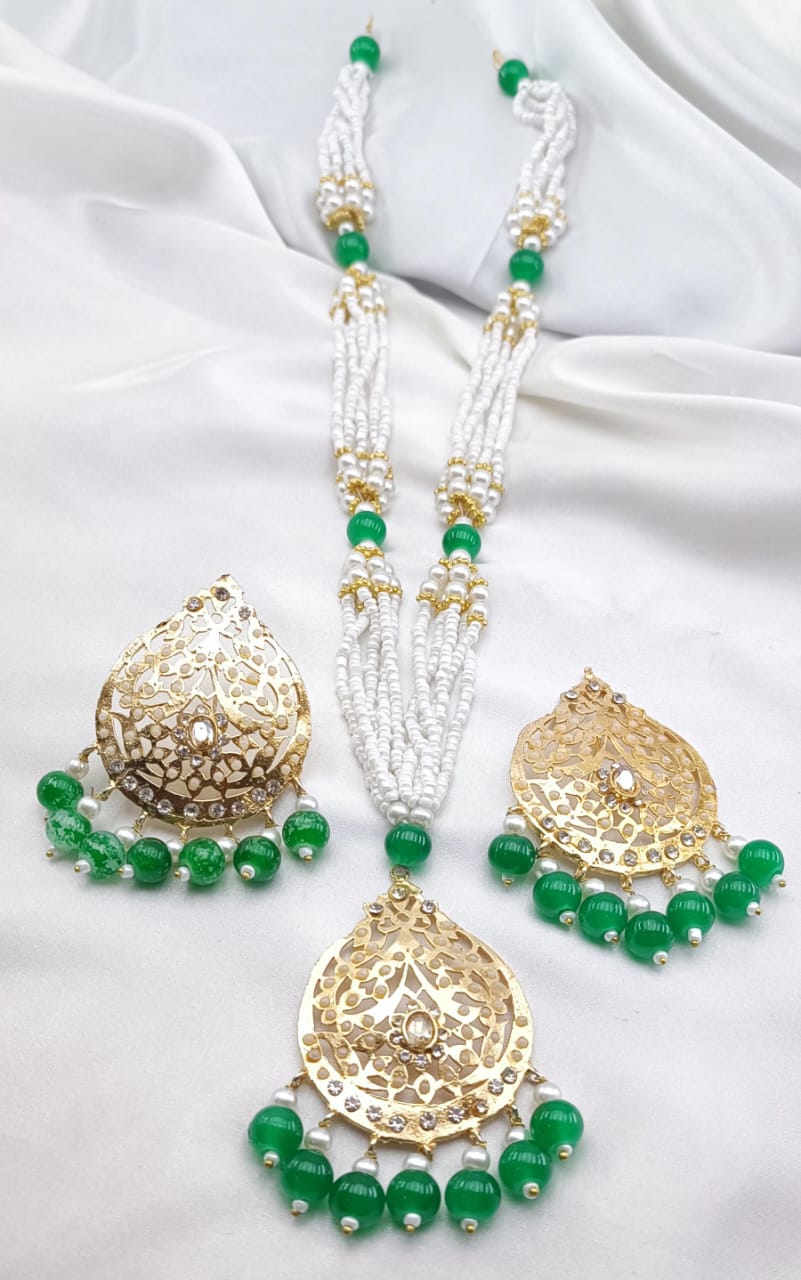 Mala Set White Pearls