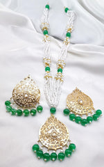 Mala Set White Pearls
