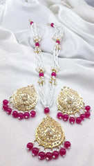 Mala Set White Pearls