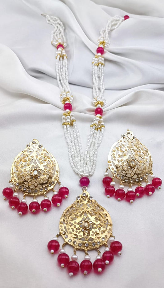 Mala Set White Pearls