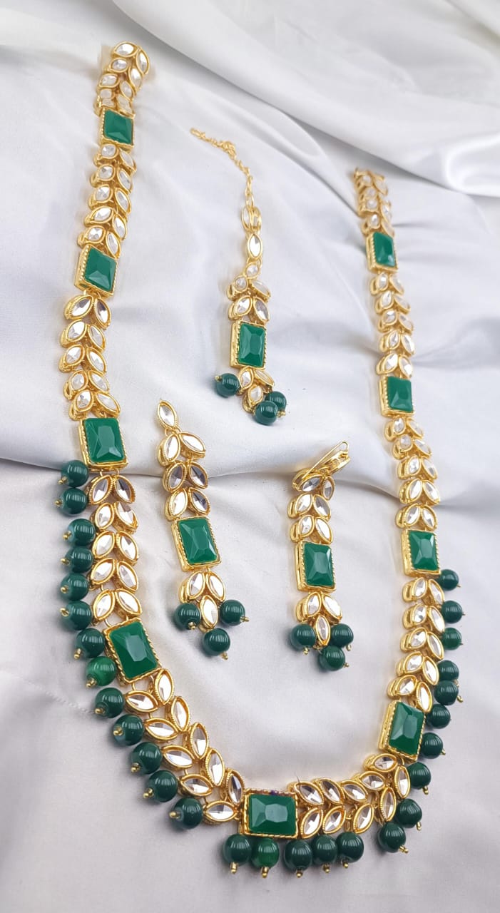 Sheesha Kundan Mala Set