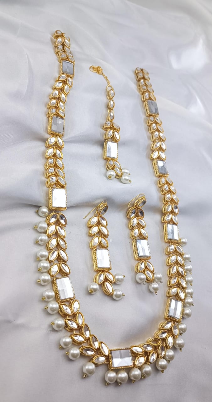 Sheesha Kundan Mala Set
