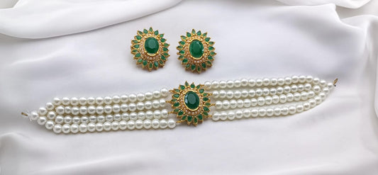 Real Stones Choker Set