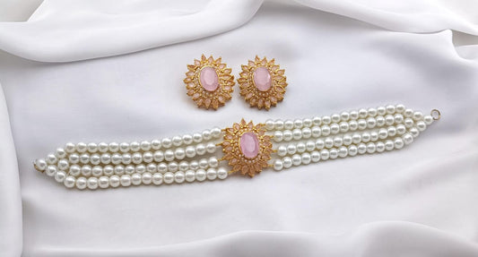 Real Stones Choker Set