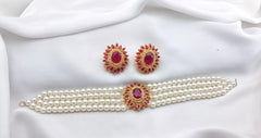 Real Stones Choker Set