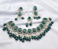 Silver Base Neacklace Set