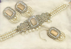 Hand Made Zircon Neacklace Set