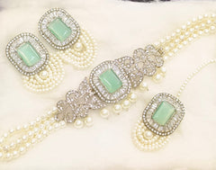Hand Made Zircon Neacklace Set