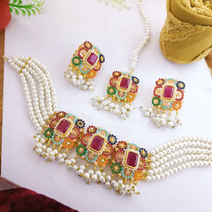 White Pearls Neacklace Set