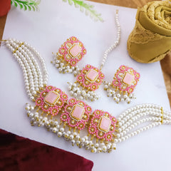 White Pearls Neacklace Set