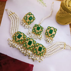 White Pearls Neacklace Set