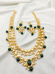 Kundan Stones Mala 2 Line