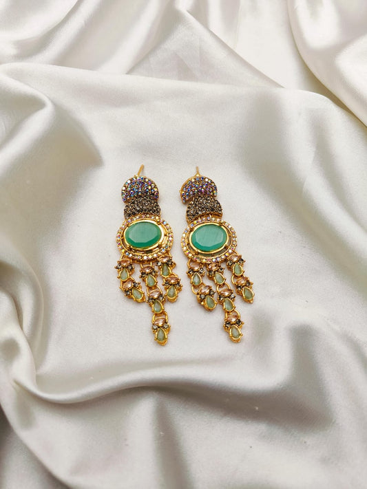 Fine Quality Stones Earrings