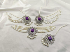 White Pearls Choker Set