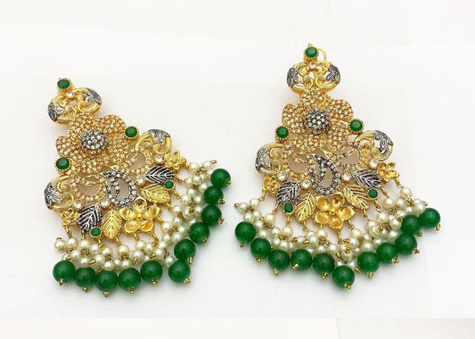 Native Made Real Stones Earrings