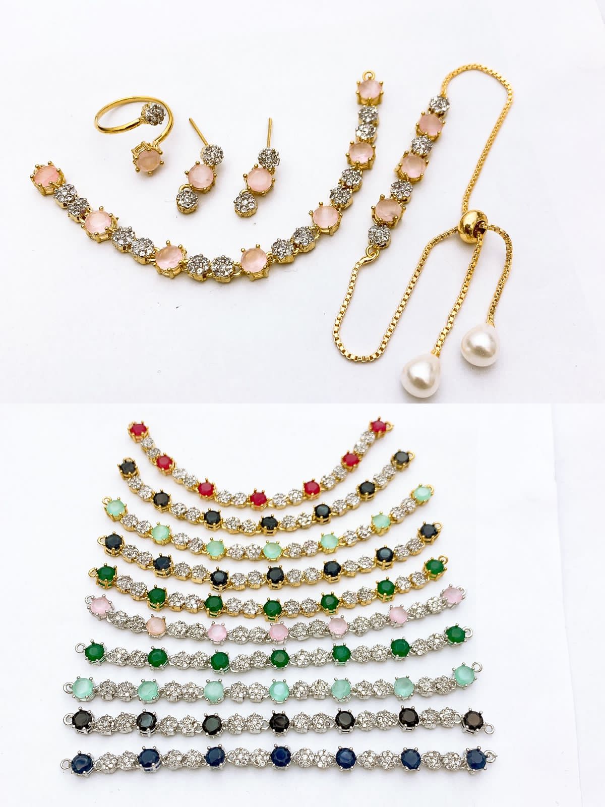 One Carat Real Stones Combo Set