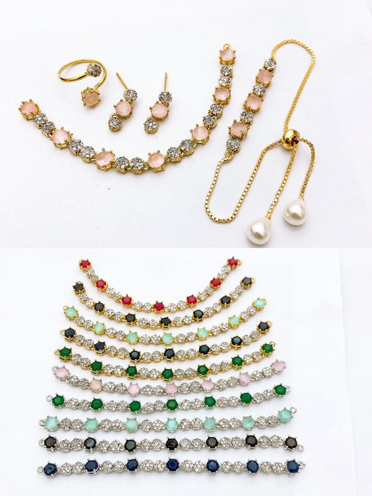 One Carat Real Stones Combo Set