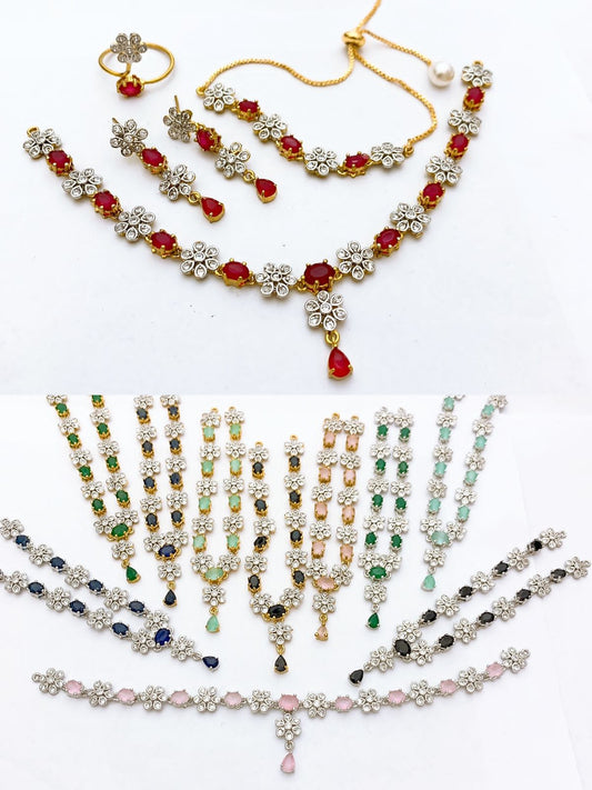 One Carat Real Stones Combo Set