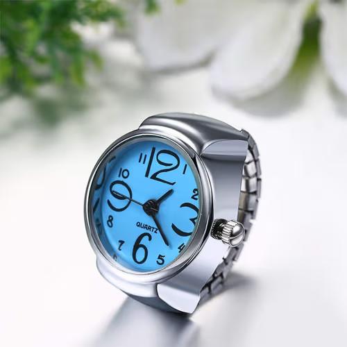 Stainless Steel Ring Watch
