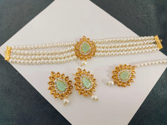 Real Stones Choker Set