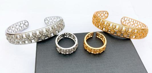 Kara Bracelets+Ring Real Stones 11 Designs