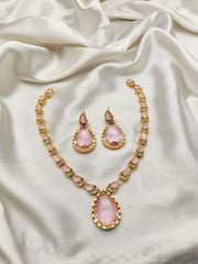Real Diamond Cut Stones Work Neacklace Set
