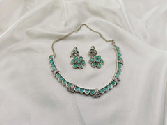 Zircon Stones Choker Set