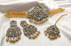 Silver Base Neacklace Set
