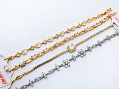China Gold Bracelet Real Stones