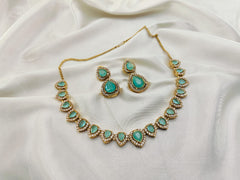 Zircon Stones Choker Set