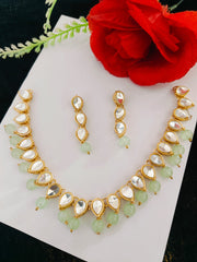 Sheesha Kundan Party Set 1 Line