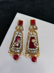 Real Stones Work Earrings