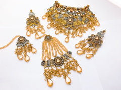10 Design Native Made Real Stones Bridal Set