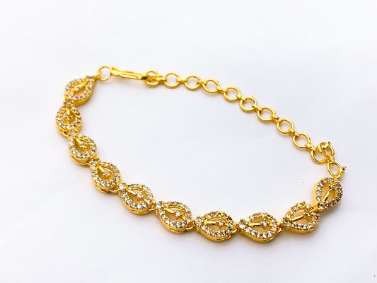 One Carat Real Stones Bracelet Adjustable