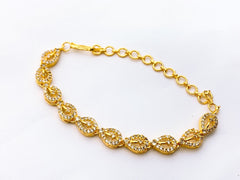 One Carat Real Stones Bracelet Adjustable