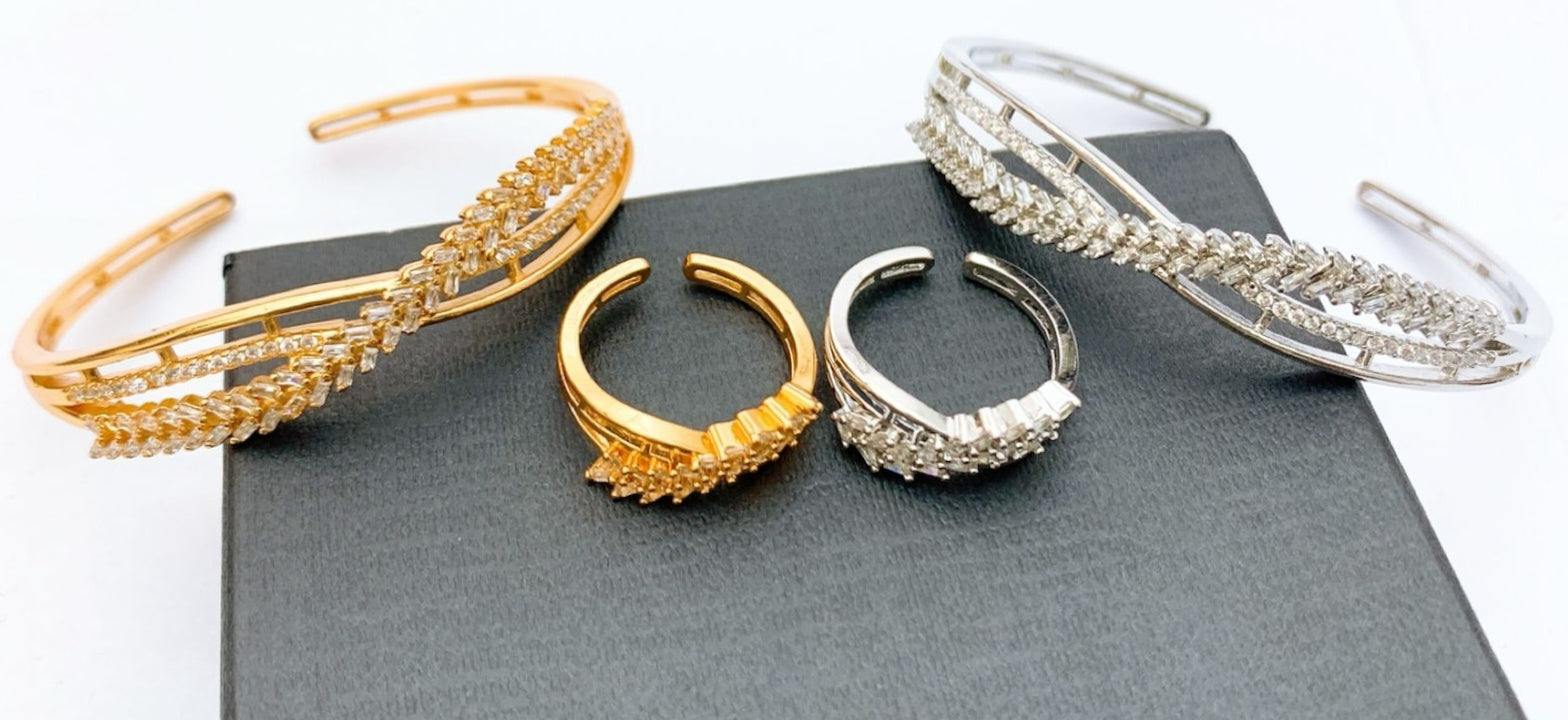 Kara Bracelets+Ring Real Stones 11 Designs