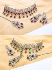One Carat Real Stones Bridal Set