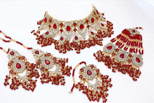 Native Made Real Stones Bridal Set
