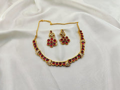 Zircon Stones Choker Set