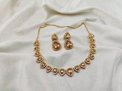 Zircon Stones Choker Set