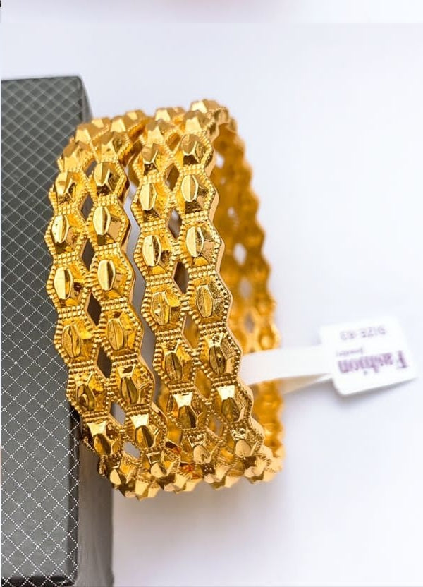 China Gold 2Pieces Bangles Set