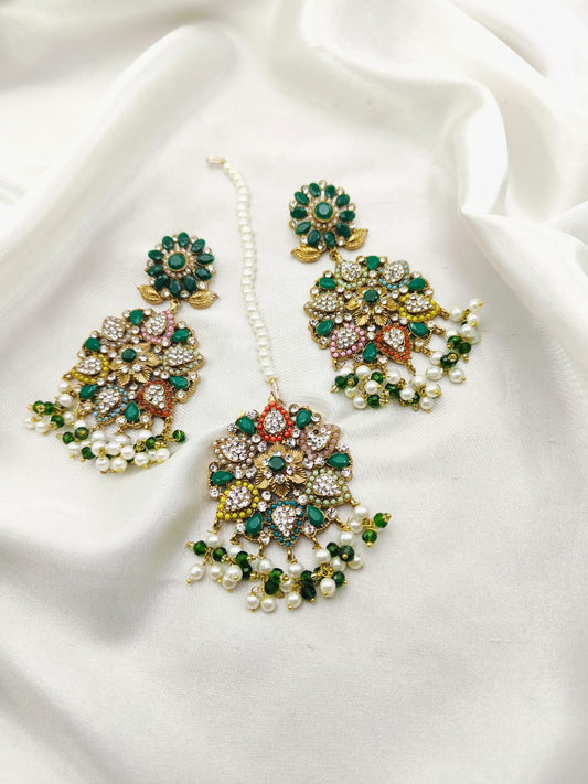 Beautiful Tika & Earrings