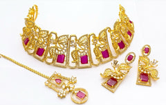 One Carat Real Stones Bridal Set