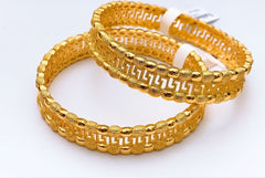China Gold 2Pieces Bangles Set