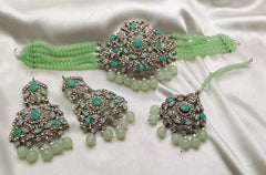 Silver Base Neacklace Set