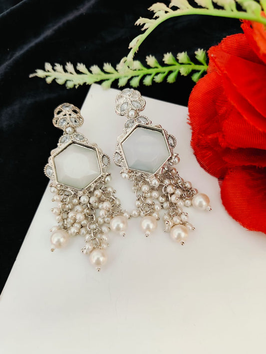 3D Big Stones Earrings