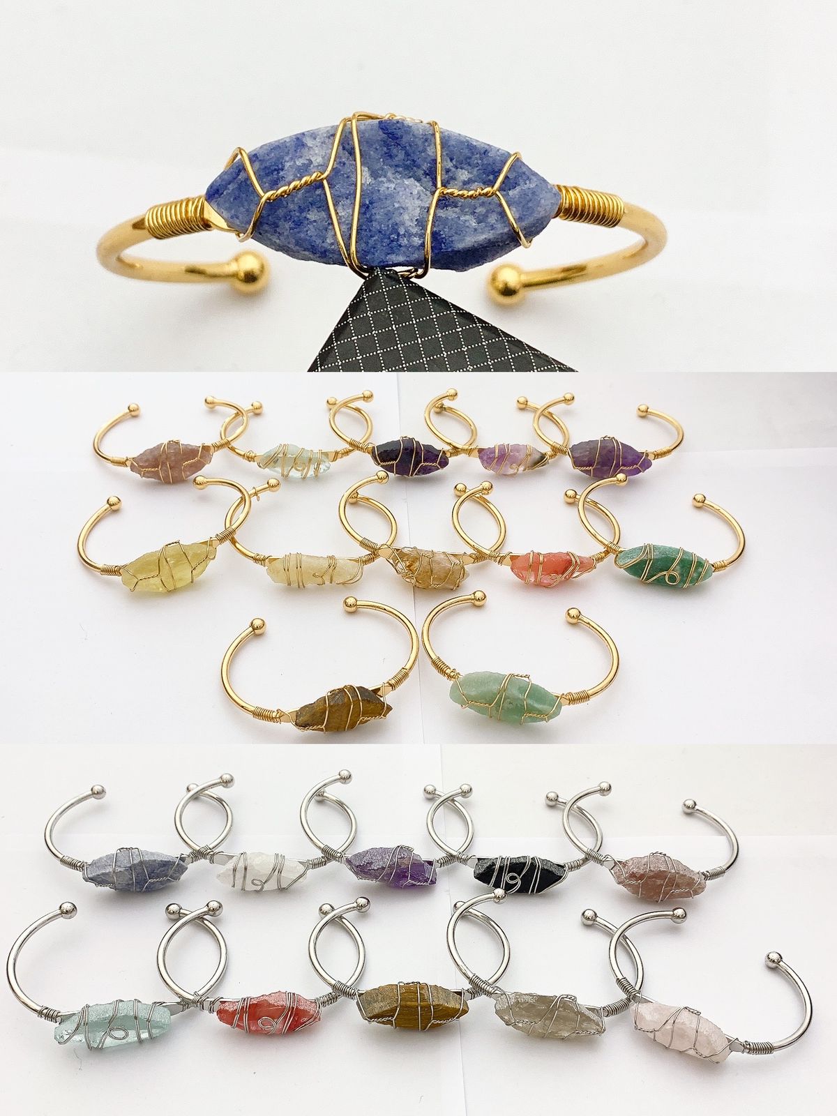 1 Piece Kara Bracelet Real Stones