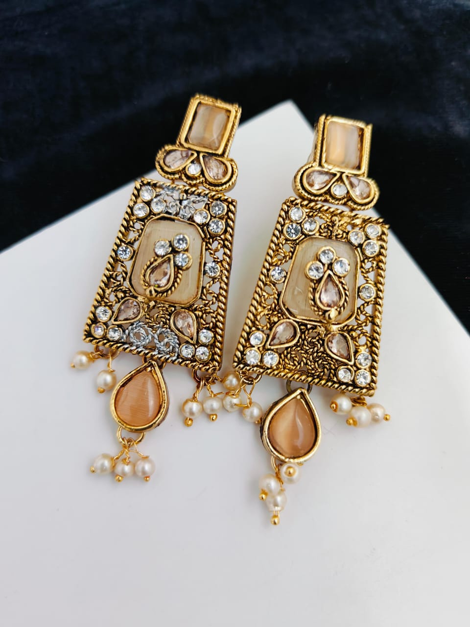 Stones Earrings Handmade
